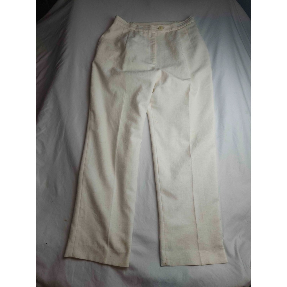 Vtg 80s 90s Patchington Dress Pants 12P Beige Preppy Coastal Grandma Old Money